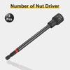sourcing map 3pcs Nut Driver Drill Bit 14mm Metric Socket