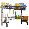 SAYZH Over The Sink Dish Drying Rack, Adjustable (25.5 to