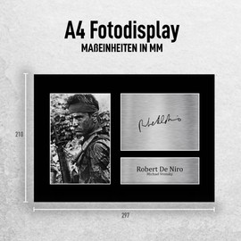 HWC Trading A4 Robert De Niro The Deer Hunter Gifts Printed Signed Autograph Picture For Movie Memorabilia Fans