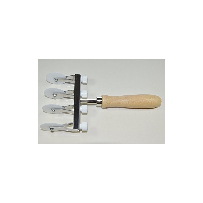 Tagliapasta.com Adjustable Dough Cutter with 4 Smooth Pom blades 990230
