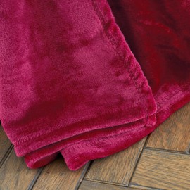 Catherine Lansfield Raschel Velvet Touch 130x170cm Blanket Throw Hot Pink
