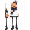GALLERIE II Sitting Trick-Or-Treaters Figurines Assortment of 3 A/3 Orange
