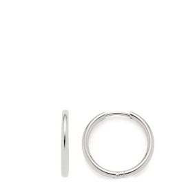 Alida Beauty's V 021622 Hoop Earrings, Stainless Steel, No Gemstone