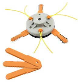 SagaSave 2 x Universal-Rasentrimmerkopf, M10 x 1,25 cm Gewinde, Doppelzweck-Rasenmäher, Schlaggraskopf, Ersatz-Benzin-Rasentrimmer-Spulenkopf