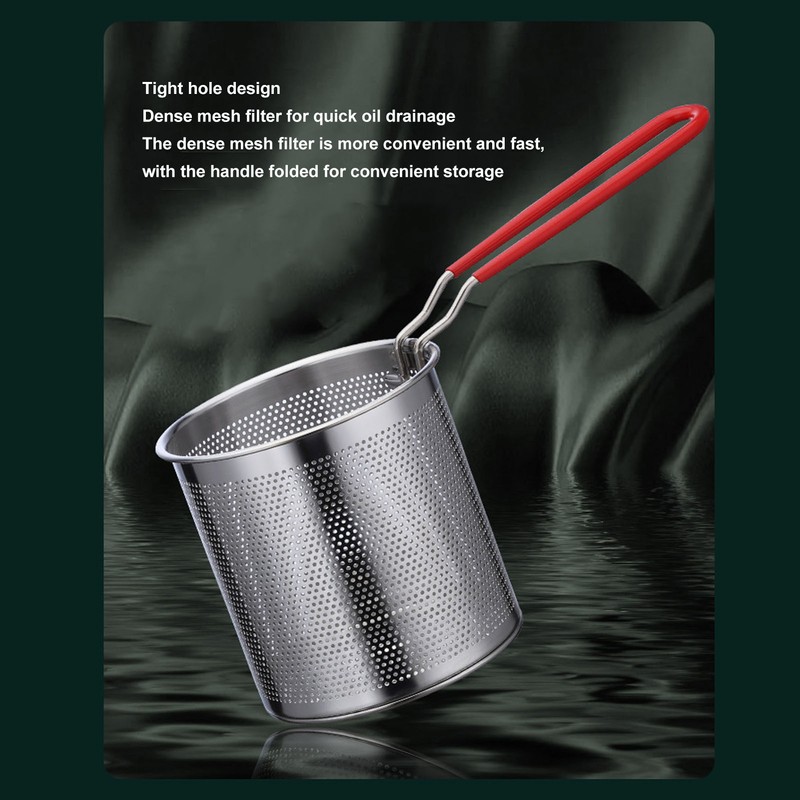 Small Deep Fryer Pot Stainless Steel Olecranon Type Diversion Japanese