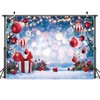 AIIKES 7x5FT Christmas Backdrop Christmas Snowflake Gift Backdrop Christmas Flash