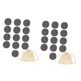 NOLITOY 2sets Makeup Remover Pads Face Washing Pad Reusable Cotton Rounds for Face Cotton Pads Face Wipe Pad Reusable Makeup Remover Pad Cotton Discs Face Wash Cosmetics Mat Black 14pcs*2