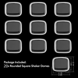 20 Pieces TV Shaker Sizes 5.4cm x 3.5cm Diameter for Swollen Shaker Covers Shakers Windows Blister Paper Craft Card Making Art Projects Craft