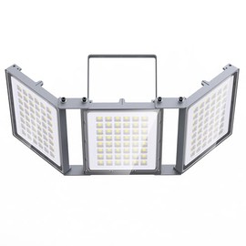 SOLLA 300W LED Outdoor Flood Light, 30000LM Super Bright Stadium Light, 6000K Daylight White, IP66 Waterproof 3 Heads Adjustable Outdoor Floodlights for Backyard, Court, Garden