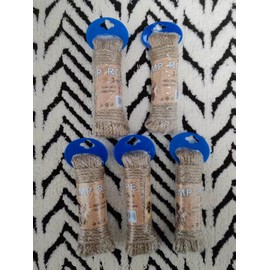 Hemp Rope, 3mm & 32.8 * 5 Feet (Total 164 Feet & Each Pack Contains 5 Ropes) & Brown & Independent Packaging Rope for Gardening, Crafting, Packing, Bundling, Home Decor, Art Decoration