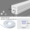 DGLILUAN 196inch Silicone LED Diffuser Channel, Flexible Waterproof Neon Rope