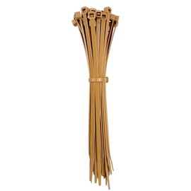 OutdoorFix Cable Ties 200 x 4.6 mm, Pack of 50 - Bamboo/Dark Reeds - Weatherproof, UV-Resistant
