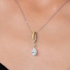 Gem Stone King Teardrop Necklace for Women | 925 Silver