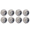 TA-VIGOR 8Pcs Hex Lock Nuts, M12 x 1.25mm Pitch Metric