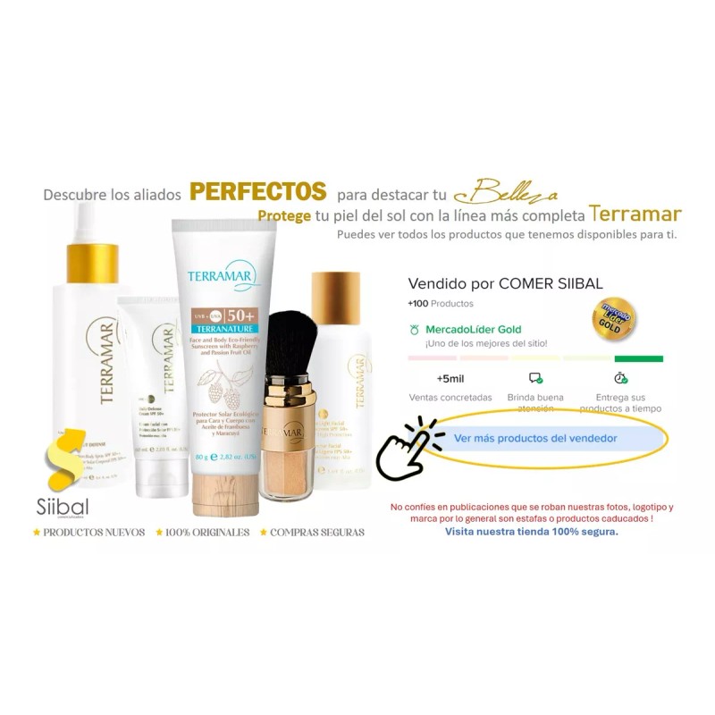 Terramar Protector Solar Facial Terramar Fps 50+ / 60g.