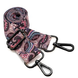 ZOOEASS Nickel Buckles Wide Shoulder Strap Adjustable Replacement Belt Gun Buckles Guitar Style Crossbody Bag Strap(Wide:1.5in,Long:49.2in) (Color29)