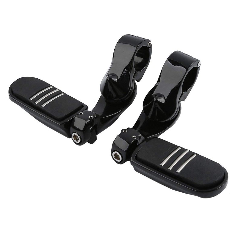 XFMT Black 1-1/4" 32mm Motorcycle Short Angled Highway Engine Guard