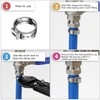 PEX Cinch Clamp Rings Kit (85 PCS), 5 Sizes in