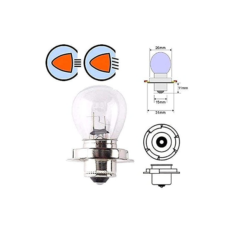 cyclingcolors 6V 15W P26S glühbirne glühlampe motorrad moped roller mofa