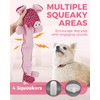Moysoon Squeaky Plush Dog Toys for Small, Medium, Large Breeds,