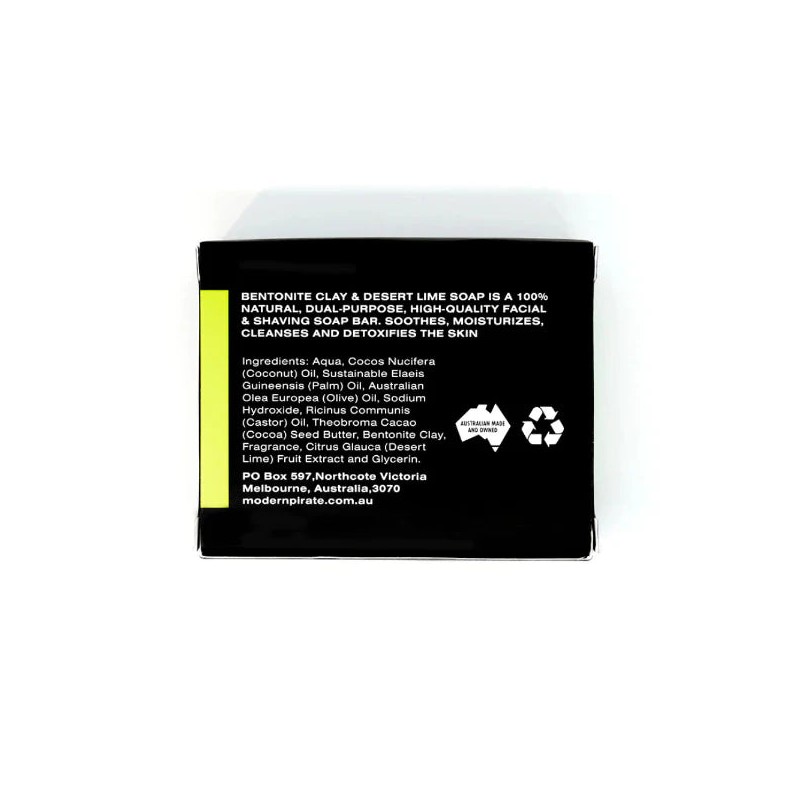Modern Pirate Bentonite Clay Face/Body Soap 110gm