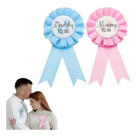 Insignia Futuro Papá Futura Mamá Baby Shower Revelación Bebé