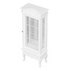 1:12 Doll House Miniature Cabinet Wooden Simulation White Arc Roof