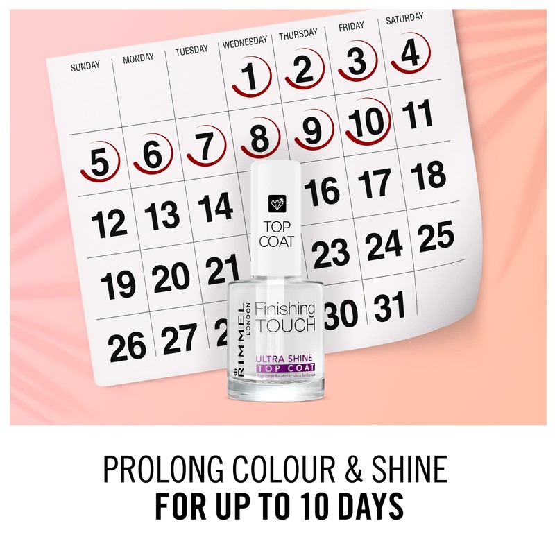 Rimmel Finishing Touch Ultra Shine Top Coat Polish, 12ml