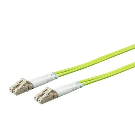 Monoprice Fiber Optic Cable - Green - 1 Meter | OM5, LC/UPC-LC/UPC, Multi Mode Duplex, (50/125 Type) - Entegrade Series