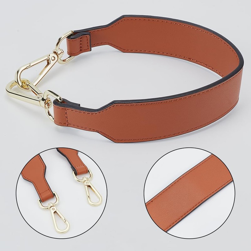 WADORN Leather Wallet Handle, 42 cm Short PU Leather Handbag