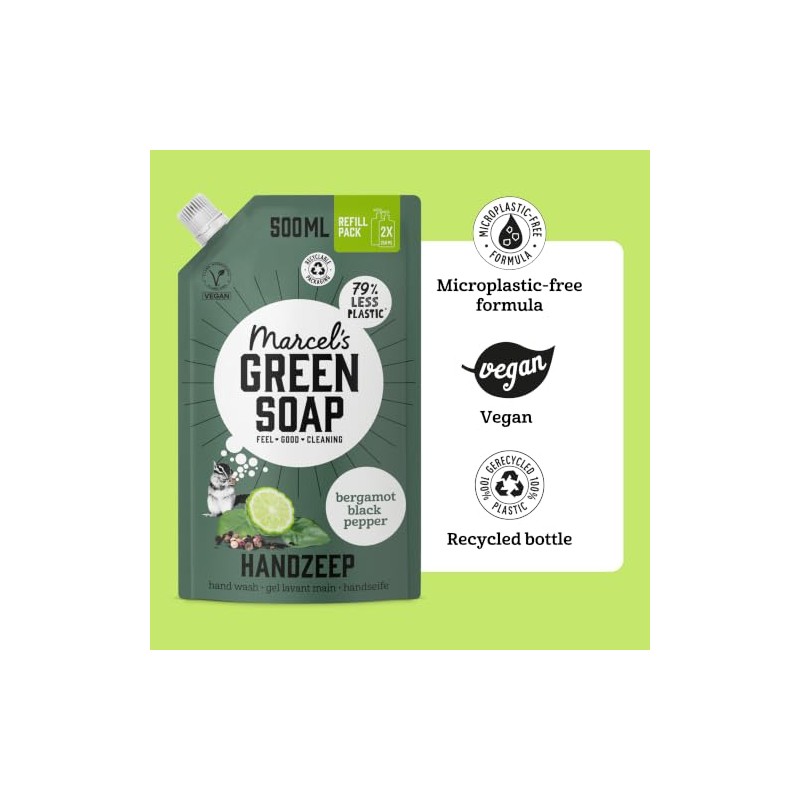 Marcel's Green Soap - Hand Soap Refill Black Pepper &