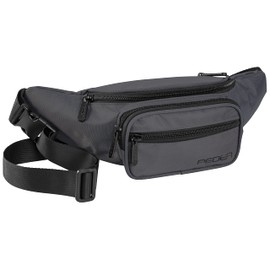 PEDEA Trend* Waterproof Bum Bag with Zip for Men and Women Size M Grey, gray, Modern