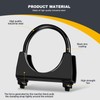 XIEKRAB 2Pcs Heavy-Duty 5.0 Inch Exhaust Clamps—Rust Proof Black Finish,
