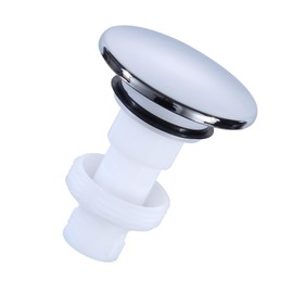 972-098J Plumbing-Equipment Chrome Drain Sink Stopper, Drain Sink Plug Part Push & Seal Drain Stopper Assembly 35338-06XX