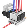 Heschen Electrical Pneumatic Triple Solenoid Valve 4V210-08 AC220V PT1/4 5