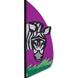 Premier Kites 23242 Wind Garden Ripstop Nylon Feather Banner, Zebra, 3-1/2-Feet