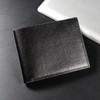 HESHPAWS Leather Wallet Card Bag Men's Fashion Wallet Short and