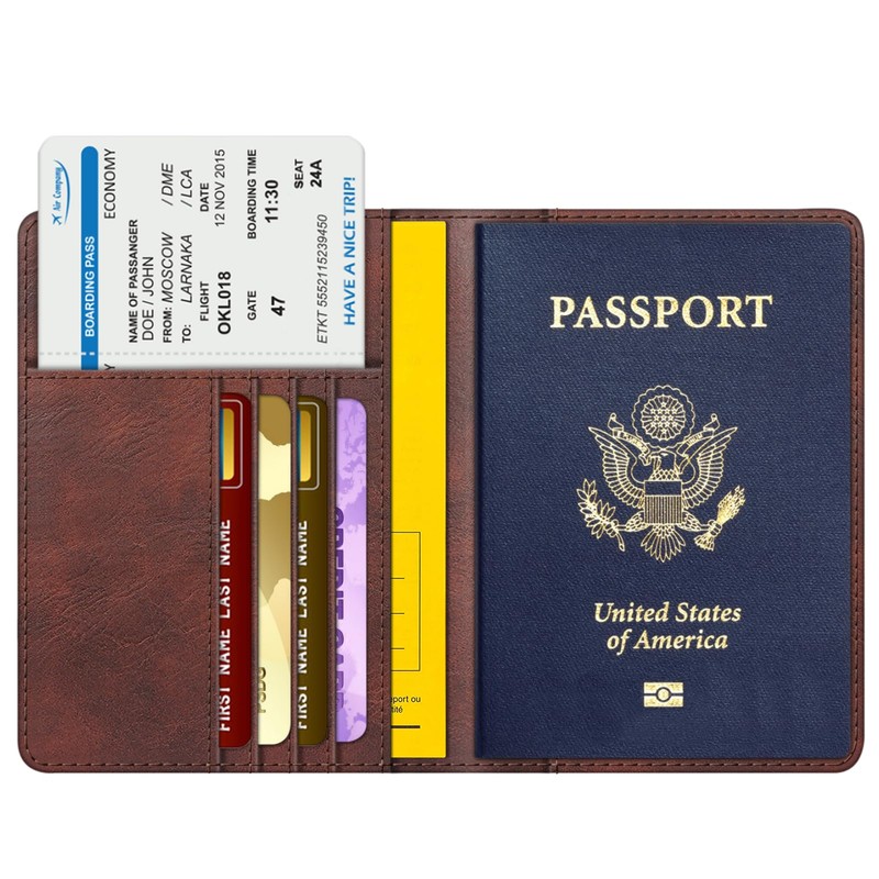 Fintie Passport Cover - Premium Faux Leather Passport Protective Cover