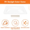 GOMADEIT 18" x 26" RV Skylight Replacement | RV Shower