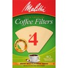 Melitta #4 Cone Coffee Filters, Unbleached Natural Brown, 40 Count