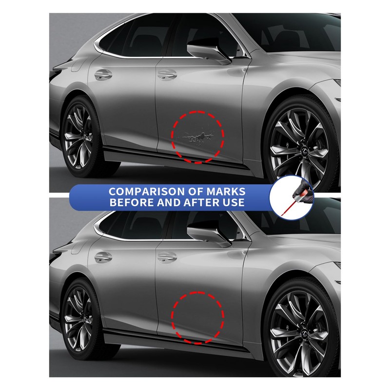 PARTS4EV 1J7 Atomic Silver Metallic Touch Up Paint Compatible with