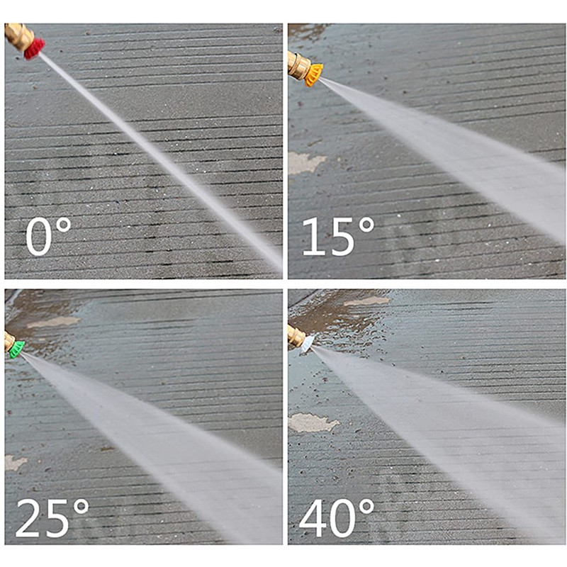 7 Pieces Pressure Washer Spray Nozzles Tips Set 1/4Inch Quick