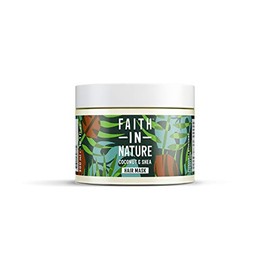 Faith In Nature Natural Coconut and Shea Butter Hair Mask, Hydrating, Vegan and Cruelty Free, No SLS or Parabens, For Normal to Dry Hair, 300 ml