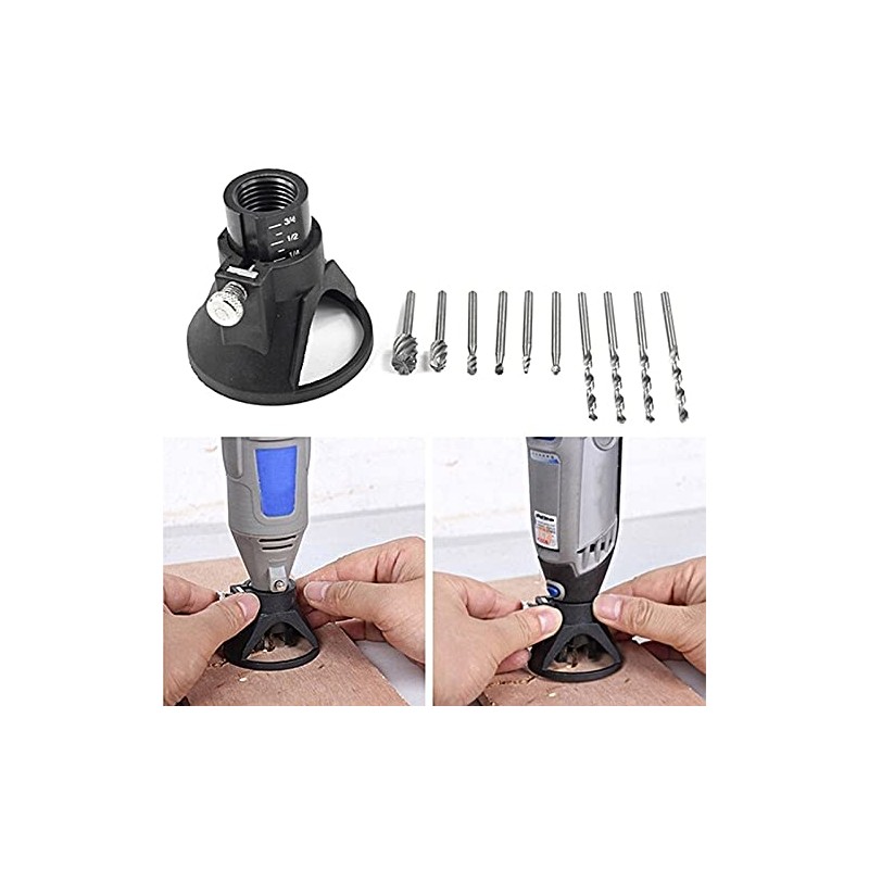 VOBOR Electric Grinder Locator Drill Holder - 29Pcs Rotary Multi-Tool