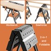 WDOT Work Bench Table 2 in 1 Portable Folding Workbench