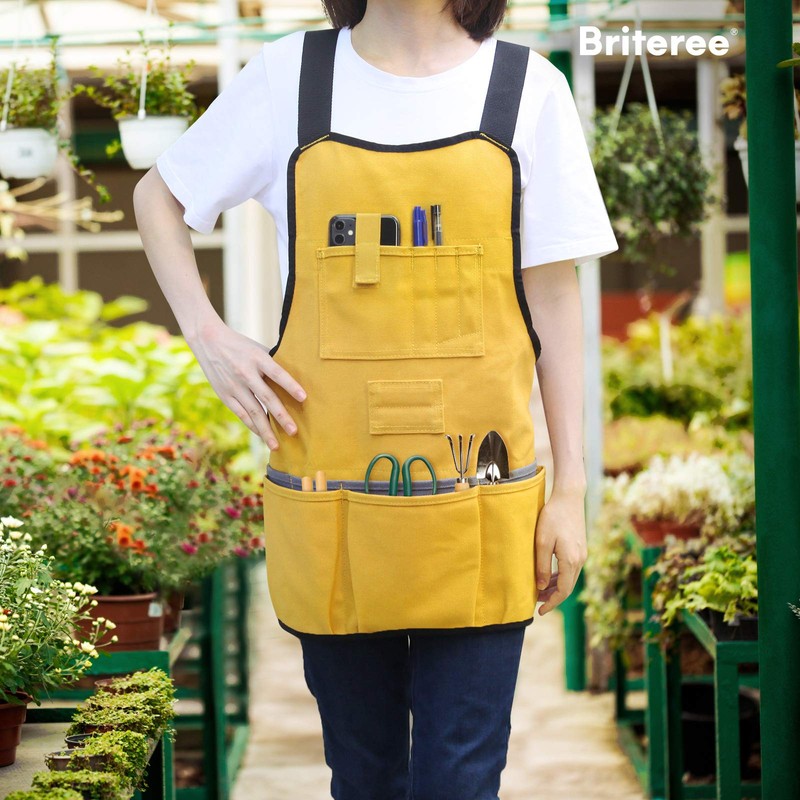 BRITEREE Work Tool Apron for Men and Women, Torso Length