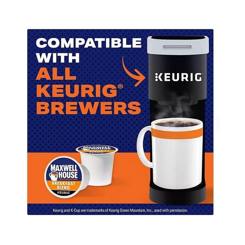 Maxwell House Breakfast Blend Light Roast K Cup Coffee Pods,