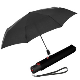 Knirps Ultra U.200 Medium Duomatic Pocket Umbrella, Auto Open and Close, Storm Resistant, Windproof, Black, 26.00, Compact
