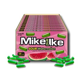 Mike & Ike Sour Watermelon - Gift Pack of 12, 4.25 oz Theatre Boxes By Lyza's Sweets & Treats
