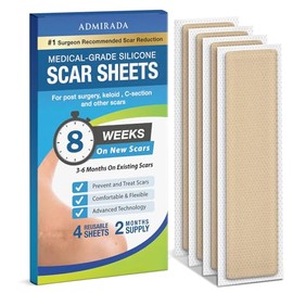 Admirada Silicone Sheets for Scars: Reusable Scar Care Tape for Keloid, C-Section, Tummy Tuck, and Surgery Scars
